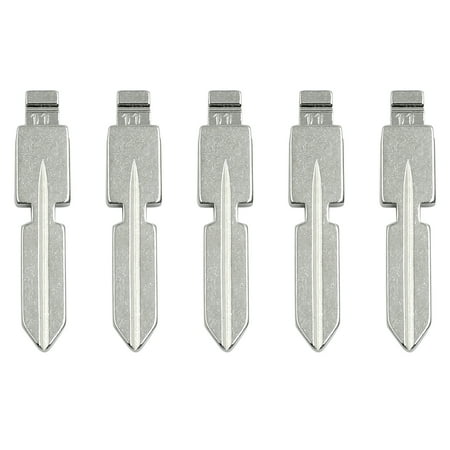 5pcs 48mm Long Metal Car Flip Remote Folding Key Blank Blade for Mercedes Benz 126 124 W140