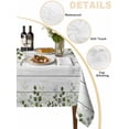 thumbnail image 2 of Sage Green Eucalyptus Leaves Table Cloth, Summer Botanical Weeping Wooden Waterproof Tablecloth for Rectangle Tables, Washable Fabric Table Cover for Restaurant Kitchen Dining Tables 60"x120", 2 of 6