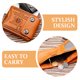 thumbnail image 5 of FELTECHELECTR Cartera pequeña de cuero con patrón para hombre, billetera plegable, monedero vintage, accesorio, 5 of 5
