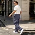 thumbnail image 5 of Hearthz Sweatpants for Men Baggy Wide Leg Lounge Jogger Pants Men Open Bottom Cotton Sweatpants for Men with Pockets Gray XL, 5 of 8