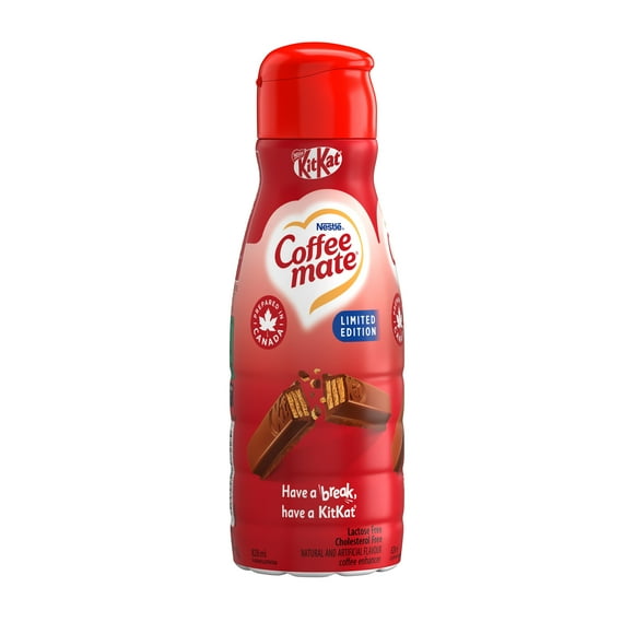Limited Edition KITKAT Liquid Coffee Enhancer, Blend Of Real Cocoa & Wafer Flavour, 30 Calories, Lactose-free, Cholesterol-free, Prepared in Canada, 828 mL
