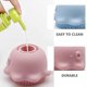 thumbnail image 2 of 2pcs Bath And Shampoo Brush Silicone Body Shower Scrubber With Shower Gel Dispenser Shower Loofah Brush, 2 of 4