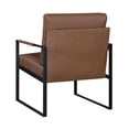 thumbnail image 6 of Lexicon Brynda Faux leather Accent Chair in Brown, 6 of 11