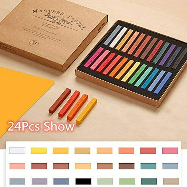 Marie's Soft Chalk Pastels,12/24/36/48 Colors,non Toxic Art Supplies Set,  Drawing Stick For Artist,professional,students,pigment Painting Pen  Tool,powder Color Pens - Temu