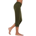 thumbnail image 2 of Tqcoqu Capris for Women with Pockets,Golf Pants 7/8 High Waisted Stretch Pull On Ankle Business Casual Travel Athletic Work,Army Green Women's S-XXXL, 2 of 9
