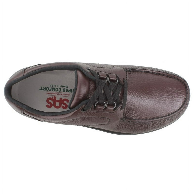 Sas Bout Time Size 9 Black Pebbled Leather Moc Toe Walking Oxfords Comfort Shoes BOUT TIME BLACK — SAS Shoes | San Antonio Shoemakers main image 4