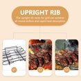 thumbnail image 4 of IDEANATEGRATE 1Ud Soporte Negro Para Costillas Resistente Ideal Para Asados En Cocina Y Jardín, 4 of 8
