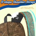 thumbnail image 5 of Camo and Grass Tan Pattern 17" School Backpacks for Teens,Waterproof Oxford Fabric,S-Shape Padded Straps for School,Travel,Hiking,Camping, 5 of 6