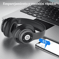 thumbnail image 3 of Audífonos inalámbricos Diadema con Microfono Bluetooth 52 horas Labg Negro, 3 of 5