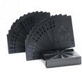 thumbnail image 2 of 54pcs/pack Gold Foil Poker Novelty Collection Waterproof PVC Plastic Playing Cards Set Solid Color Black Board Game Drop Ship Betterlifefg, 2 of 5