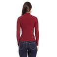 thumbnail image 2 of Blusa tejida de cuello alto /Juvenil, 0247 (Vino) vino G, 2 of 2