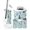 Color 2, variant on Bathroom Accessory Set 6 Piece Serene River Boats Reflections Clear Trash can, Toothbrush Holder, Toothbrush Cup, Soap Dispenser, Soap Dish, Toilet Brush Holder