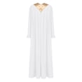 thumbnail image 4 of RUNQHUI Women’s Choir Robe Roman Cassock Flared Long Sleeves Pulpit Robe and Pastor White M, 4 of 5