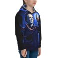 thumbnail image 4 of Michael Myers Teen Boys Girls Hoodies 3D Printed Hooded Sweatshirts for Kids Long Sleeve Casual Unisex Pullovers with Pockets, 4 of 8