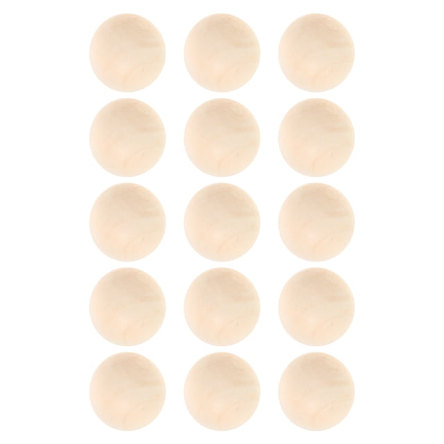 15 pelotas suecas para stickhandling, de madera, sin terminar, antirrebote, para entrenamiento de floorball, para hockey callejero