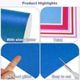 thumbnail image 3 of 40Sheets Blue Glitter Cardstock, 12x12In Glitter Paper Card Stock Shiny Scrapbook 250gsm Sparkly Paper Large Shimmer for Crafts Scrapbook DIY Art Wedding Party, 3 of 6