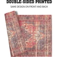 thumbnail image 5 of Rust Red Ethnic Boho Placemats Set of 4 Bohemian Carpet Vintage Linen Washable Kitchen Dining Southwestern Table Mats Stain Heat-Resistant Desktop Decor Place Mats for Home Party Indoor 12x18 in, 5 of 8