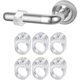thumbnail image 1 of Door Handle Bumper, 6 pcs PVC Door Handle Bumper Protector Transparent Door Stop Wall Protector, 1 of 5