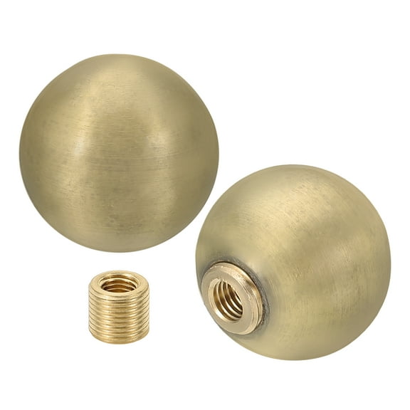 Uxcell 25mm Ball Lamp Finials Caps Knob, Lamp Shade Decoration, Bronze 2 Set