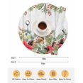 thumbnail image 6 of 15 Inch Round Placemats Set of 6, Christmas Non Slip Heat Insulation PP Table Mats, Winter Poinsettia Berry Farmhouse Wooden Grain Washable Place Mats for Kitchen Dining Party Table Decor, 6 of 7