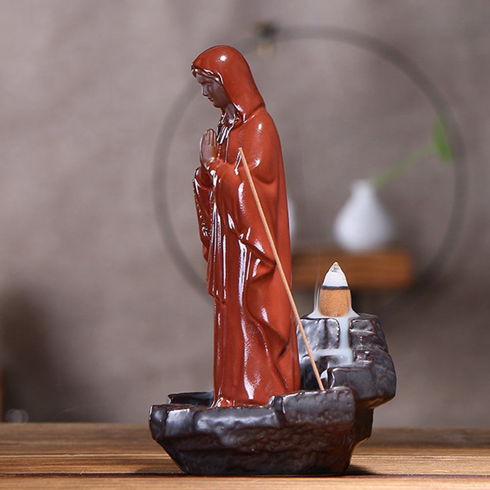 Greensen Ceramic Incense Holder Censer Smoke Backflow Incense Burner