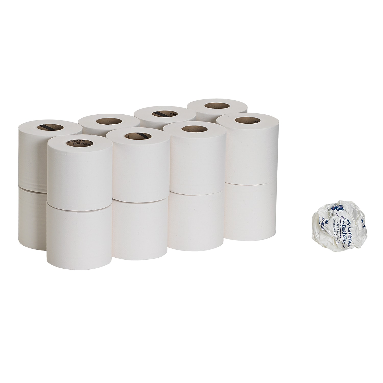 SofPull® Mini High-Capacity Centerpull 2-Ply Toilet Paper, 100% Recycled, 500 Sheets Per Roll, Pack Of 16 Rolls