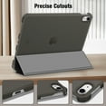 thumbnail image 4 of Fintie Case for iPad (A16) 11th Generation Case 2025, iPad 10th Generation Case 2022, Slim Shell Hard Translucent Frosted Back Stand Cover with Pencil Holder, Auto Sleep/Wake, Don't Touch, 4 of 11