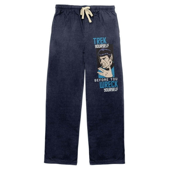 Star Trek Spock Trek Yourself Men's Navy Sleep Pajama Pants-XL
