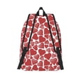thumbnail image 2 of Lsque Hearts Pattern Canvas Daypack, Durable Backpack, High-quality Versatile Backpack,Vintage Compact Backpack-Medium, 2 of 6