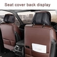 thumbnail image 5 of Maidao Car Seat Covers Leather Full Set for Jeep for Grand Cherokee 1992-Present 5 Seats Airbag Compatible Waterproof Front Rear Cushion Protector Black and Brown, 5 of 9