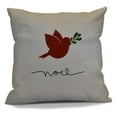 thumbnail image 2 of Simply Daisy 16" x 16" Noel Bird Animal Print Pillow, Ivory, 2 of 2