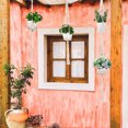 thumbnail image 2 of 3 Pack Handmade Cotton Rope Macrame Plant Hangers with 6 Hooks Hanging Pot Basket for Boho Home Decor, 2 of 7