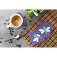thumbnail image 3 of Dragonfly on Purple Polkadots Foam Coaster Set of 4, 3 of 3