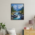 thumbnail image 4 of Paint By Numbers Kit for Adults Beginner - DIY Mountain Stream Scenery Summer View Canvas Painting Kits for Adults, Frameless Paint By Number for Adults for Home Wall Decor 16x20 Inch, 4 of 7