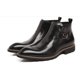 thumbnail image 3 of Botas altas para hombre, botas Martin de invierno, botas Chelsea con hebilla de cuero de vaca para hombre, botines con punta estrecha para hombre, 3 of 5