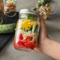 thumbnail image 4 of Frascos de vidrio Mason CycleMore de 350 ml/12 oz con tapas plateadas, 20 piezas, 4 of 7