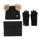 thumbnail image 1 of Fiudx Gorro de Lana para Invierno, Forro de Terciopelo Suave, Abrigo Térmico, Conjunto de Bufanda y Guantes, Protección Contra El Frío, Ideal para Regalar En Navidad, Cómodo y Acogedor, Conjunto de 3, 1 of 1