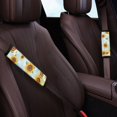thumbnail image 3 of Chririnla Seat Belt Pad Easy Magic Tape Polyester, Compatible with, Suitable for Car, Sunflower, 3 of 8