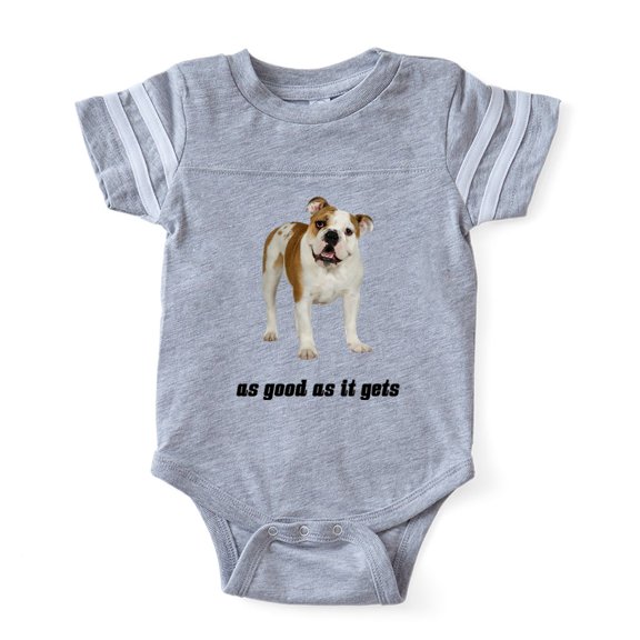 CafePress - FIN American Bulldog Good - Cute Infant Baby Football Bodysuit