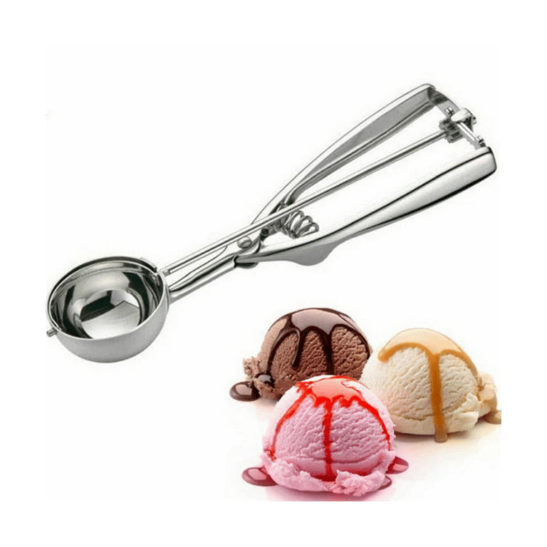 Cookie Scoop Set, Tuilful Ice Cream Scoops Set of 3 with Trigger, 18/8  Stainless Steel Cookie Scoops for Baking, Include Large-M