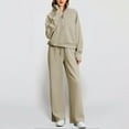 thumbnail image 2 of Womens Sweat Suit 2 Piece Long Sleeve Pullover and Baggy Sweatpants Lounge Womens Fall Fashion Vacation Outfits, 2 of 3