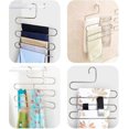 thumbnail image 4 of Stainless Steel Clothes Pants Hangers Closet Storage Organizer for Pants Jeans Scarf Hanging, 4 of 5
