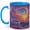 Blue, variant on Swirling Sunrise Sky 11oz Ceramic Mug, Dream Cloud Coffee Cup