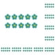 thumbnail image 2 of Cateissary 10 piezas de flores para planchar, patrón floral autoadhesivo para bricolaje Type1 NO1, 2 of 6