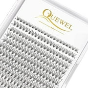 QUEWEL Lash Clusters 240Pcs Cluster Lashes 10D 0.10D Curl Mix8-14mm Individual Lashes Soft&Comfortable DIY Eyelash Extension at Home(10D 0.10D MIX8-14)