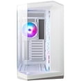 thumbnail image 3 of Gabinete Gamer MSI MAG PANO 100R PZ WHITE ATX Media Torre 4 Fan Cristal Templado USB-C ARGB, 3 of 6