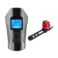 thumbnail image 2 of de luz para bicicleta, ímetro LED luces para bicicleta con bocina, luz trasera recargable USB y faro para bicicleta, se adapta a todas las bi - Negro Sunnimix Luz del velocímetro de bicicleta, 2 of 8