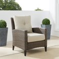 thumbnail image 2 of Crosley Rockport Outdoor Wicker High Back Arm Chair in Oatmeal, 2 of 16