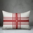 thumbnail image 2 of Creative Products Red Farmhouse Stripes 14x20 Spun Poly Pillow, 2 of 2
