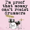 thumbnail image 2 of CafePress - Mommy Cant Resist Drummers Body Suit - Baby Light Bodysuit, Size Newborn - 24 Months, 2 of 4